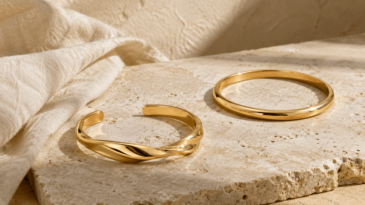 Cuff Bracelet vs Bangle: Differences, Fit and Styling - Luzy Jewels