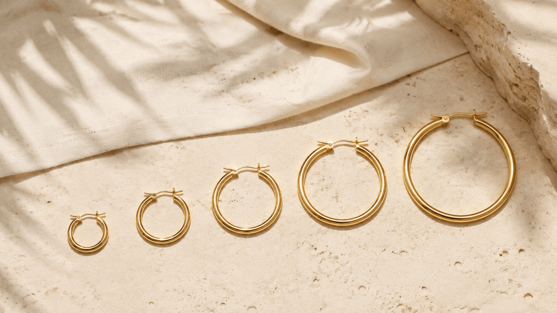 Hoop Earring Size Guide: How to Choose the Right Diameter - Luzy Jewels