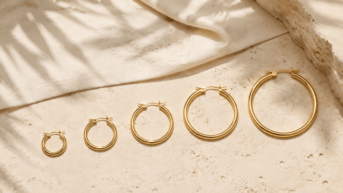 Hoop Earring Size Guide: How to Choose the Right Diameter - Luzy Jewels