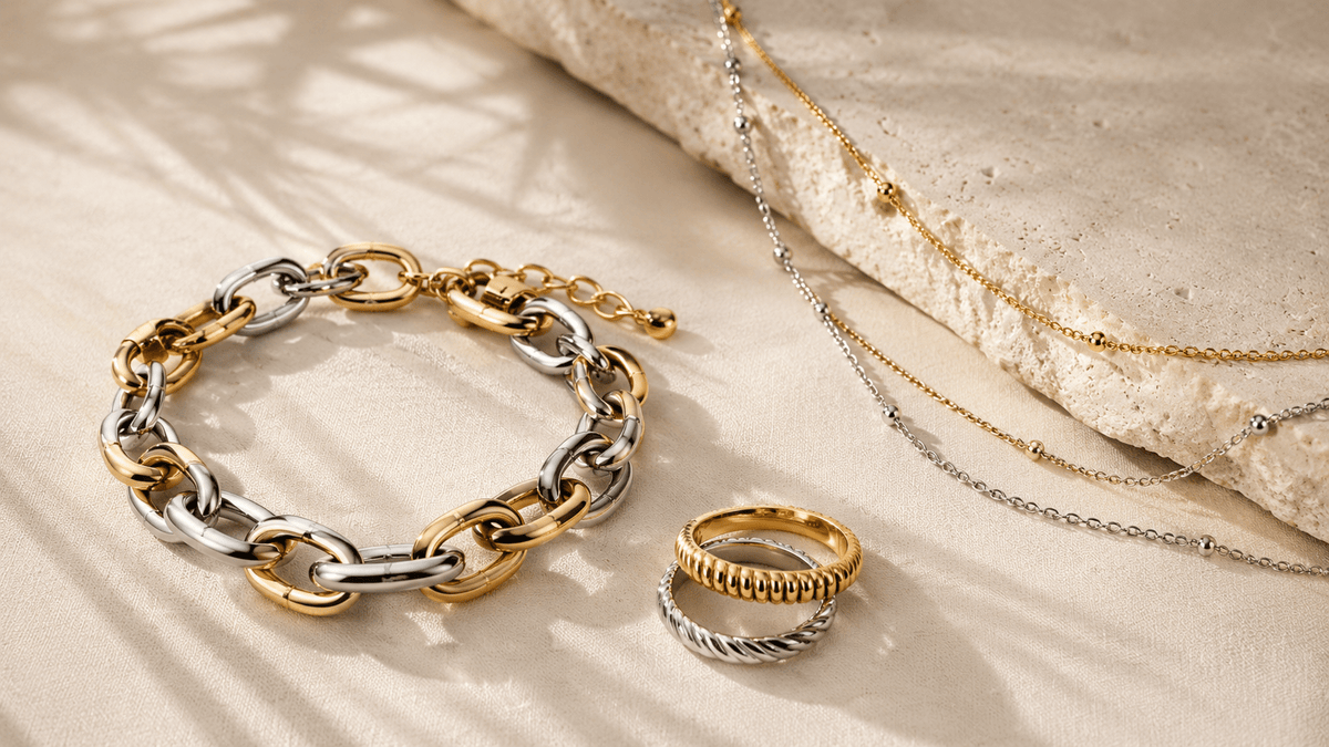 How to Mix Gold and Silver Jewelry Without It Looking Accidental - Luzy Jewels
