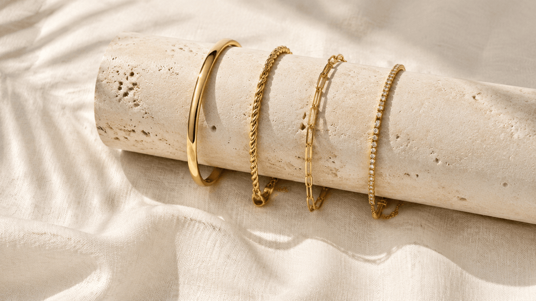 How to Stack Bracelets Without Tangling or Scratching Them - Luzy Jewels