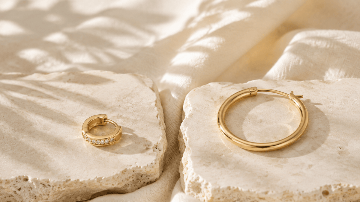 Huggie vs Hoop Earrings: What's the Difference? - Luzy Jewels