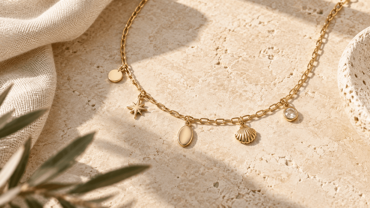 What Is a Charm Necklace? Meaning, Types and Styling - Luzy Jewels