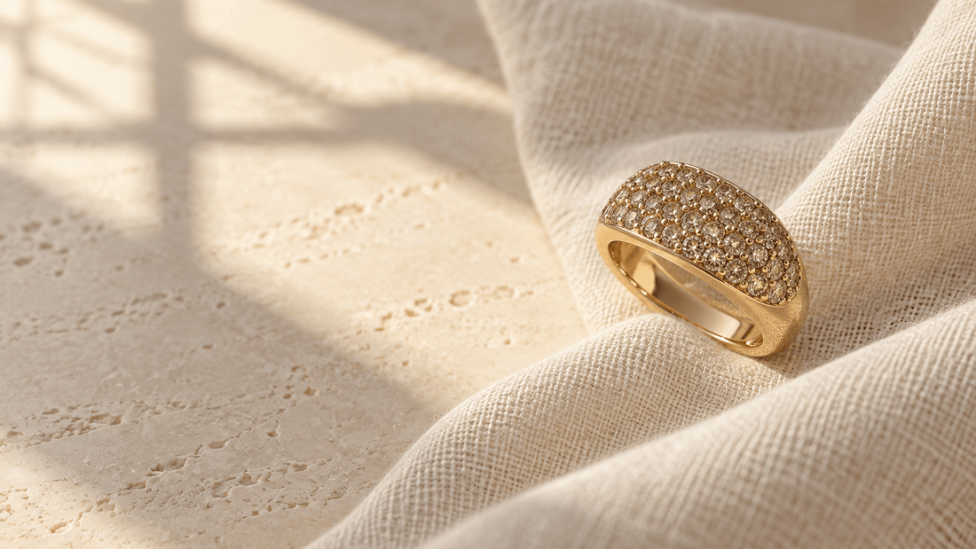 What Is a Pavé Ring? Setting, Styles and Care - Luzy Jewels