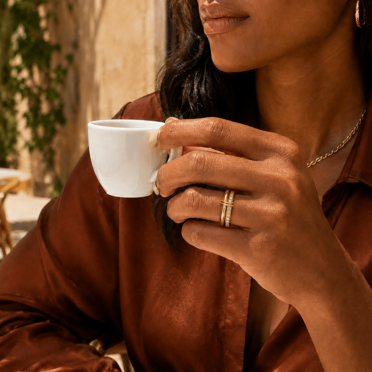 Aelia Stacked Crystal Ring - Luzy Jewels