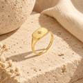 Agloria Sunburst Signet Ring - Luzy Jewels