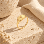 Agloria Sunburst Signet Ring - Luzy Jewels