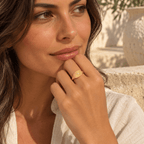 Agloria Sunburst Signet Ring - Luzy Jewels