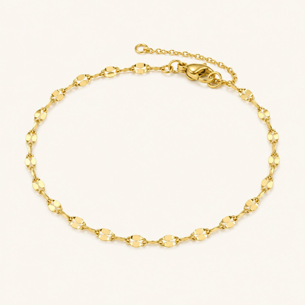 Alba Diamond-Cut Chain Anklet - Luzy Jewels
