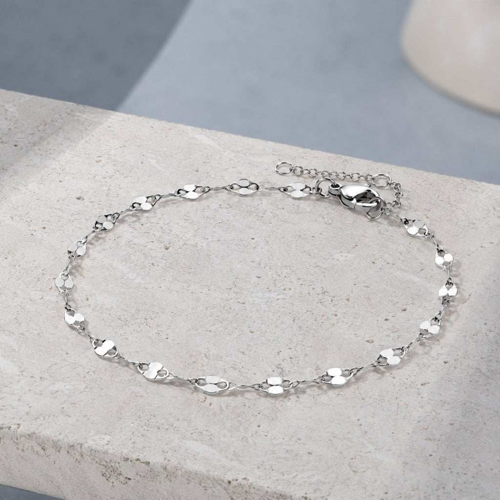Alba Diamond-Cut Chain Anklet - Luzy Jewels