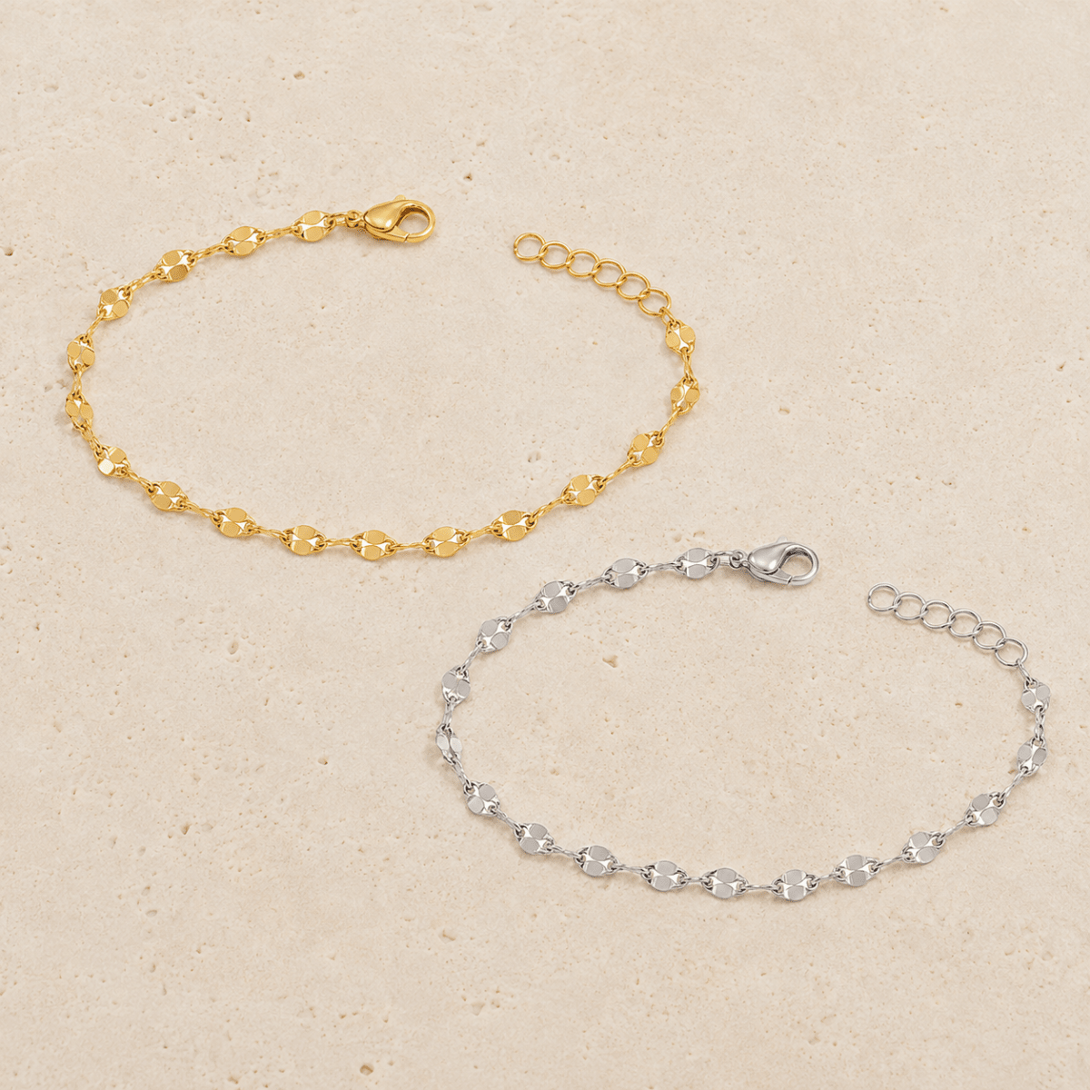 Alba Diamond-Cut Chain Anklet - Luzy Jewels