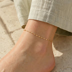 Alba Diamond-Cut Chain Anklet - Luzy Jewels