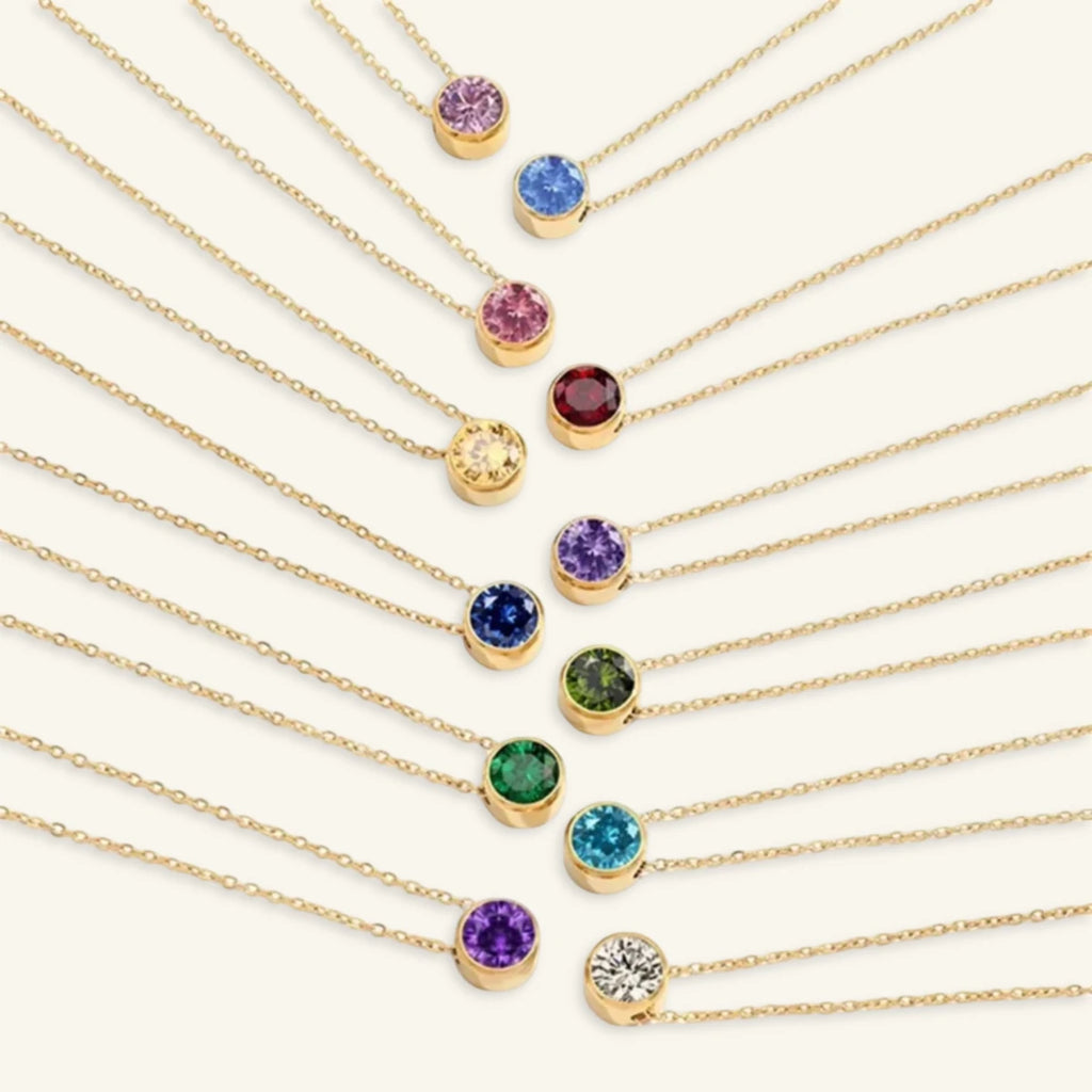 Alma Birthstone Necklace - Luzy Jewels