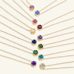 Alma Birthstone Necklace - Luzy Jewels