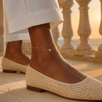 Amara Layered Heart Anklet - Luzy Jewels
