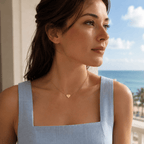 Amorette Engraved Heart Initial Necklace - Luzy Jewels
