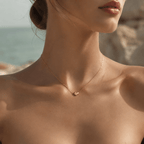 Amorette Polished Heart Necklace - Luzy Jewels