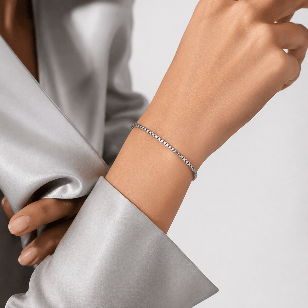 Arietta Box Chain Bracelet - Luzy Jewels