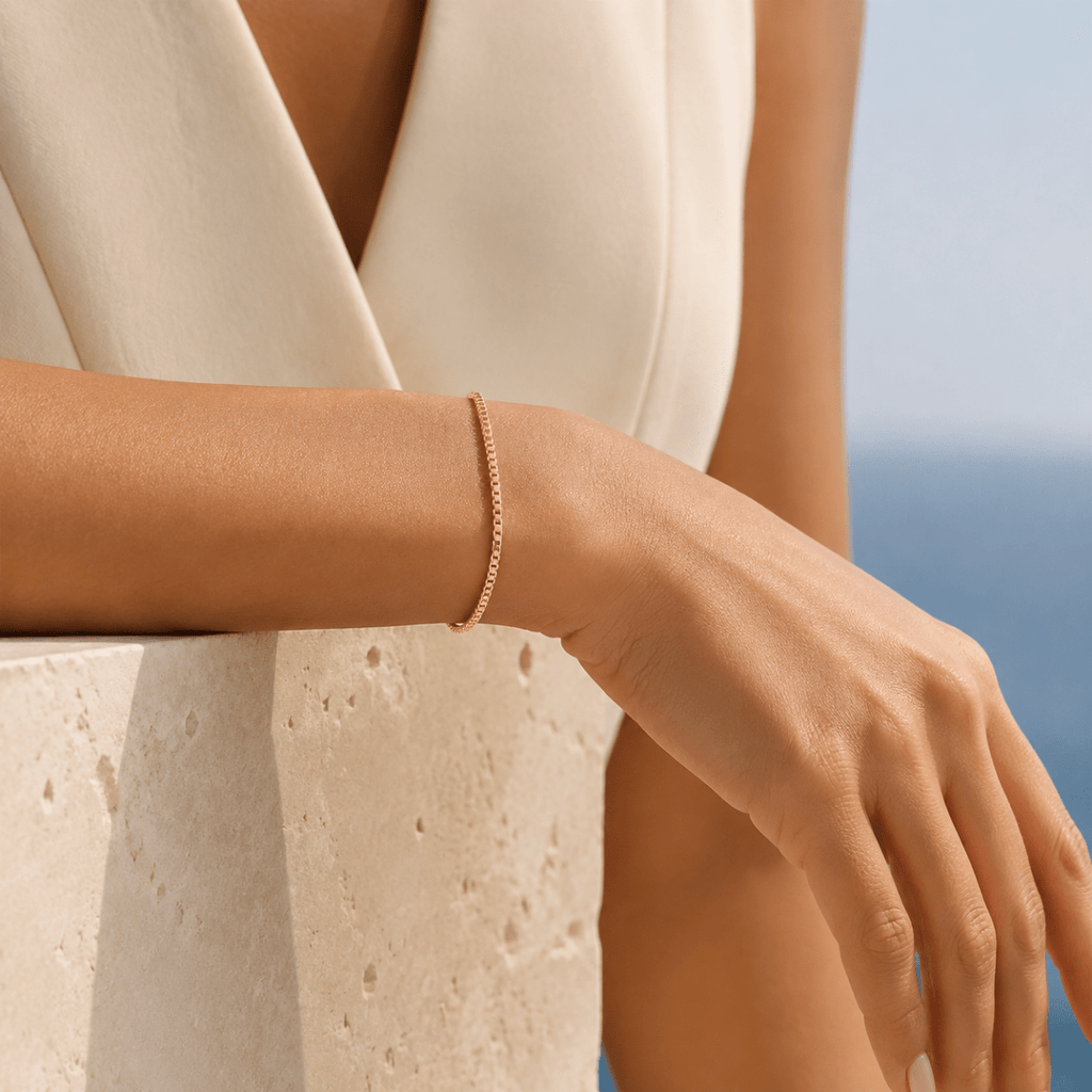 Arietta Box Chain Bracelet - Luzy Jewels