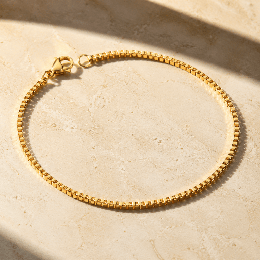 Arietta Box Chain Bracelet - Luzy Jewels