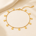 Asteria Sunburst Disc Anklet - Luzy Jewels