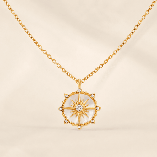 Astraea North-Star Medallion Necklace - Luzy Jewels