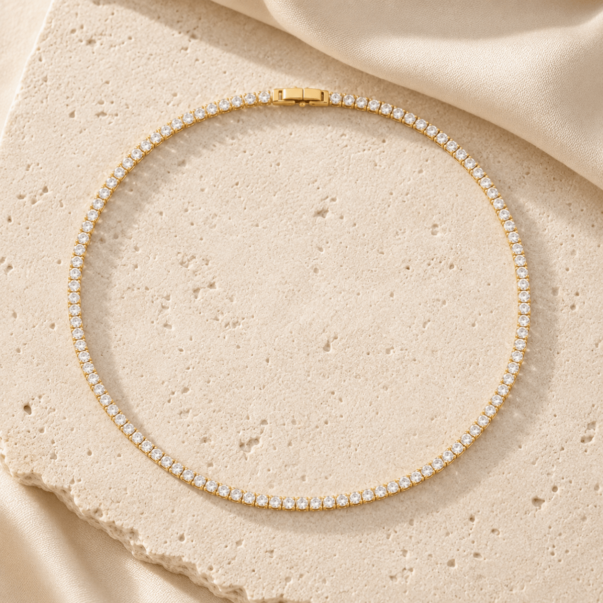 Aurelia Tennis Necklace - Luzy Jewels