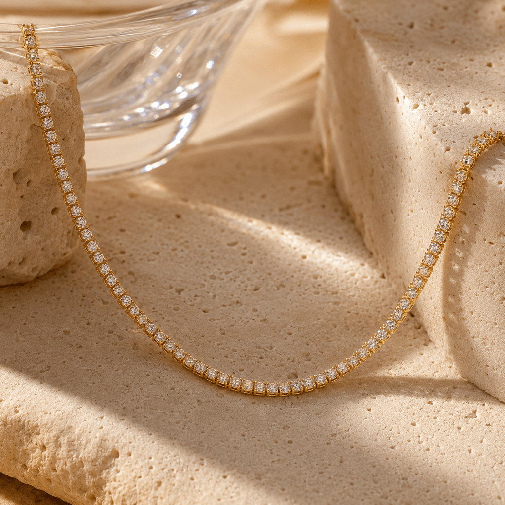 Aurelia Tennis Necklace - Luzy Jewels