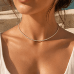 Aurelia Tennis Necklace - Luzy Jewels