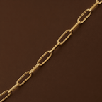 Auretta Slender Paperclip Chain Necklace - Luzy Jewels