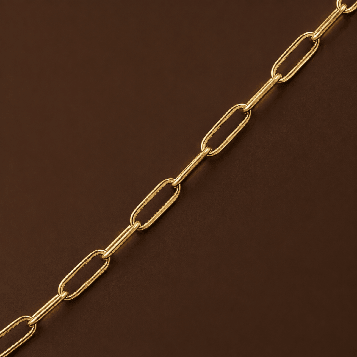 Auretta Slender Paperclip Chain Necklace - Luzy Jewels