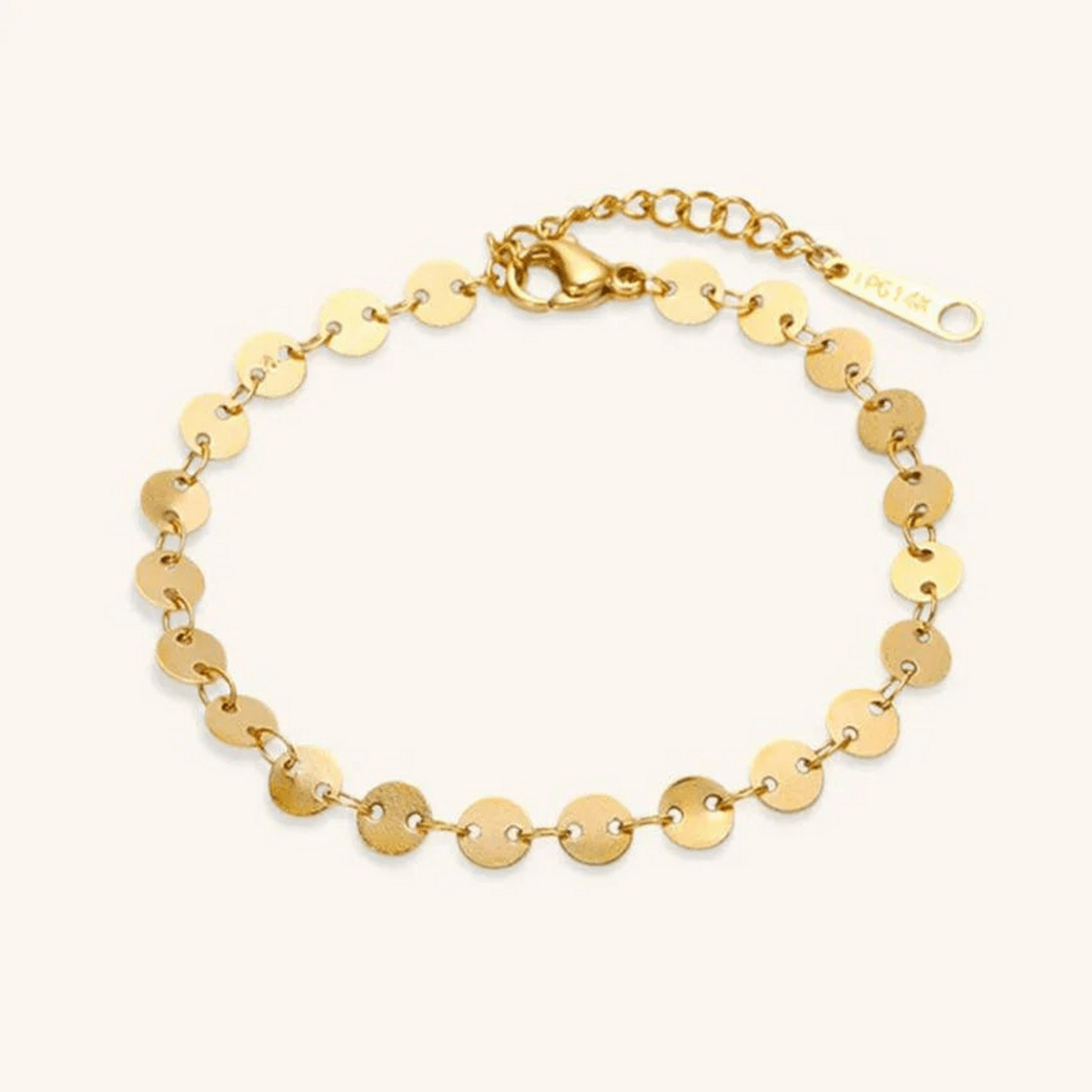 Aveline Disc-Link Bracelet - Luzy Jewels
