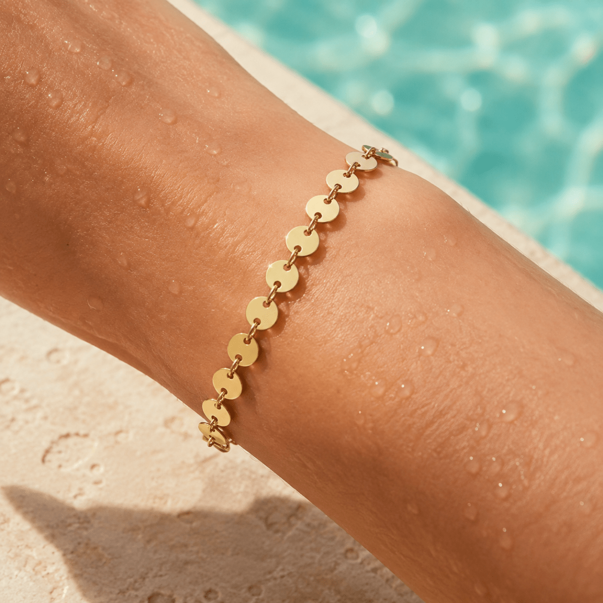 Aveline Disc-Link Bracelet - Luzy Jewels
