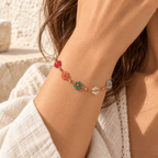 Azellia Glass Flower Bracelet - Luzy Jewels