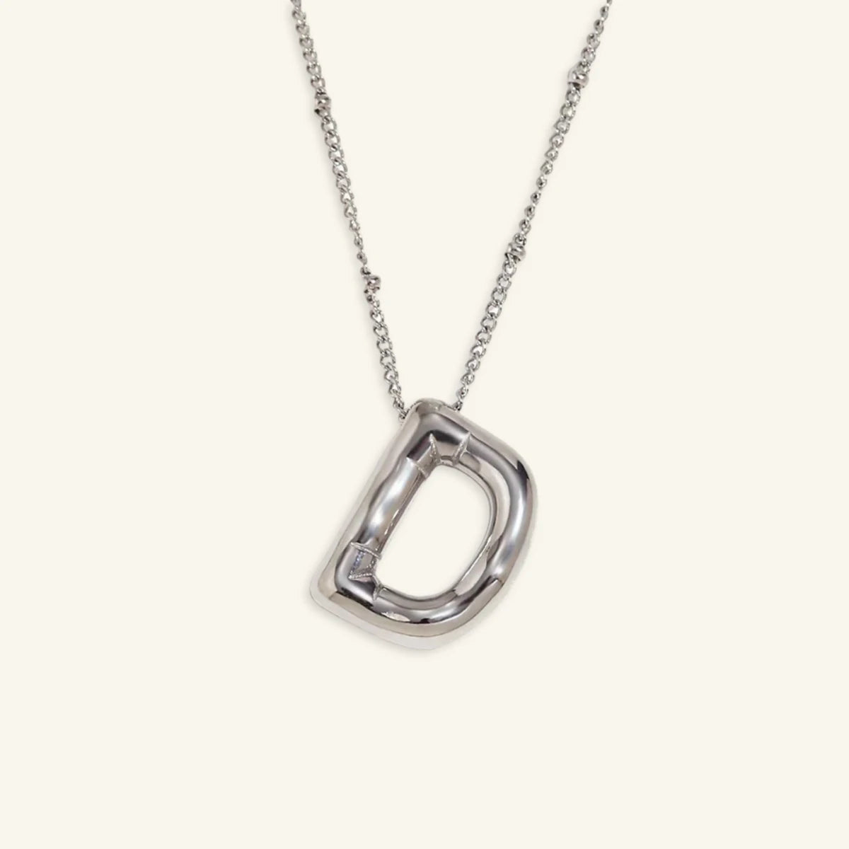 Balloon Gold Initial Necklace - Luzy Jewels