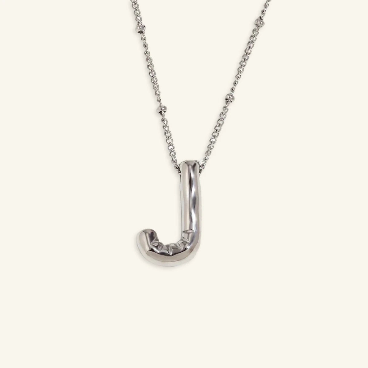 Balloon Gold Initial Necklace - Luzy Jewels