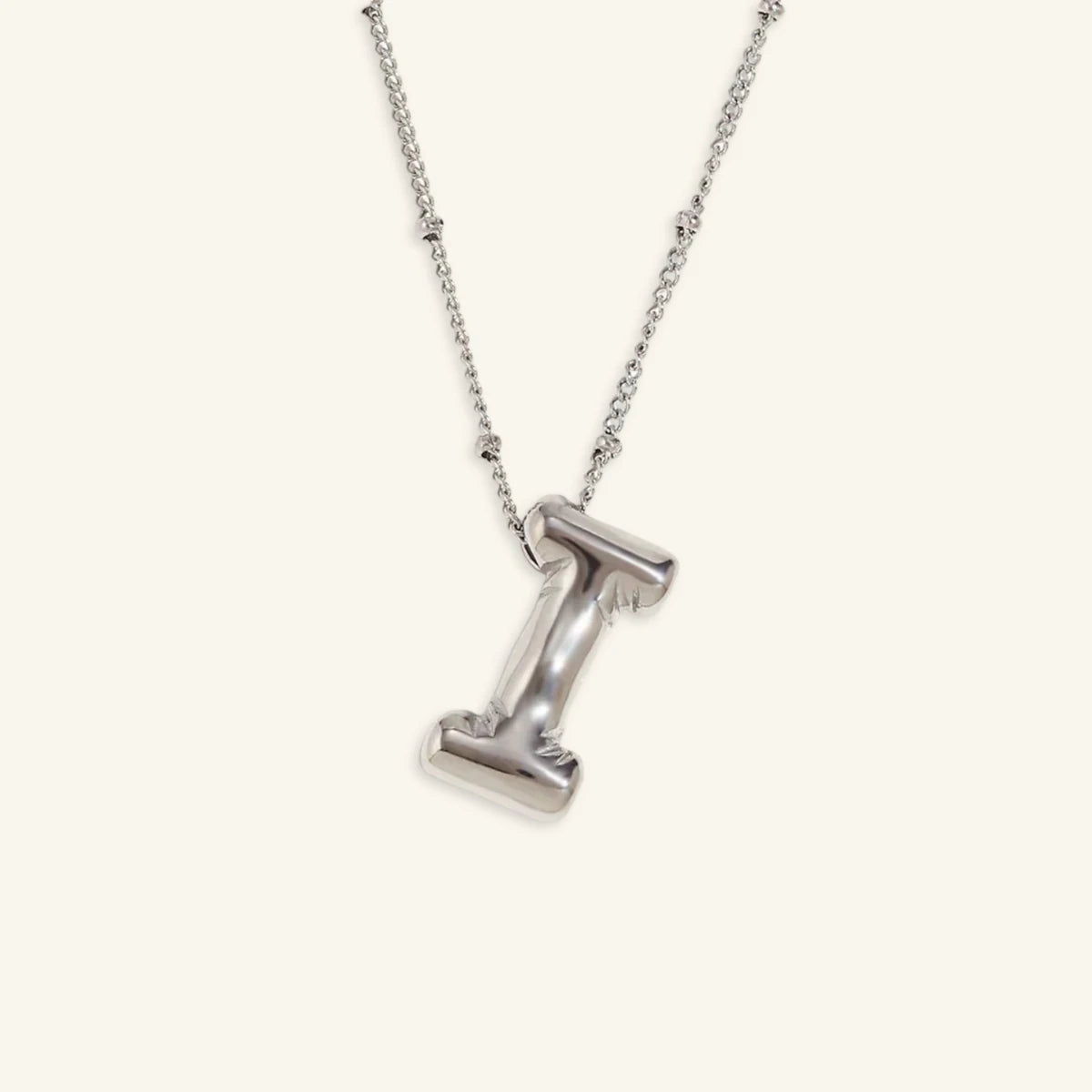 Balloon Gold Initial Necklace - Luzy Jewels