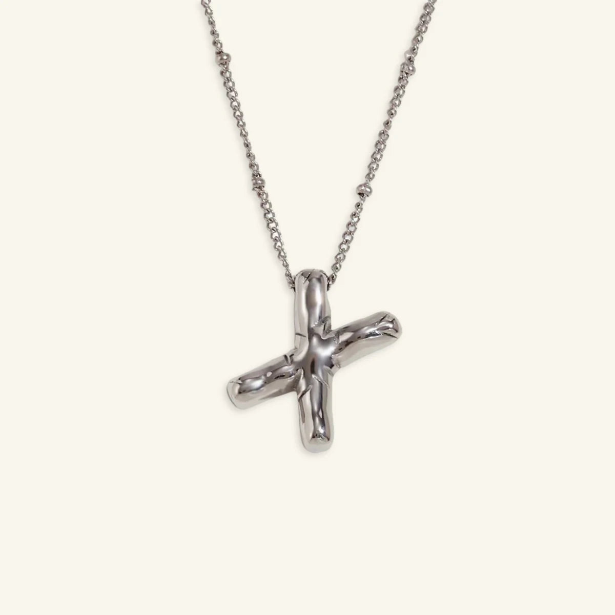 Balloon Gold Initial Necklace - Luzy Jewels