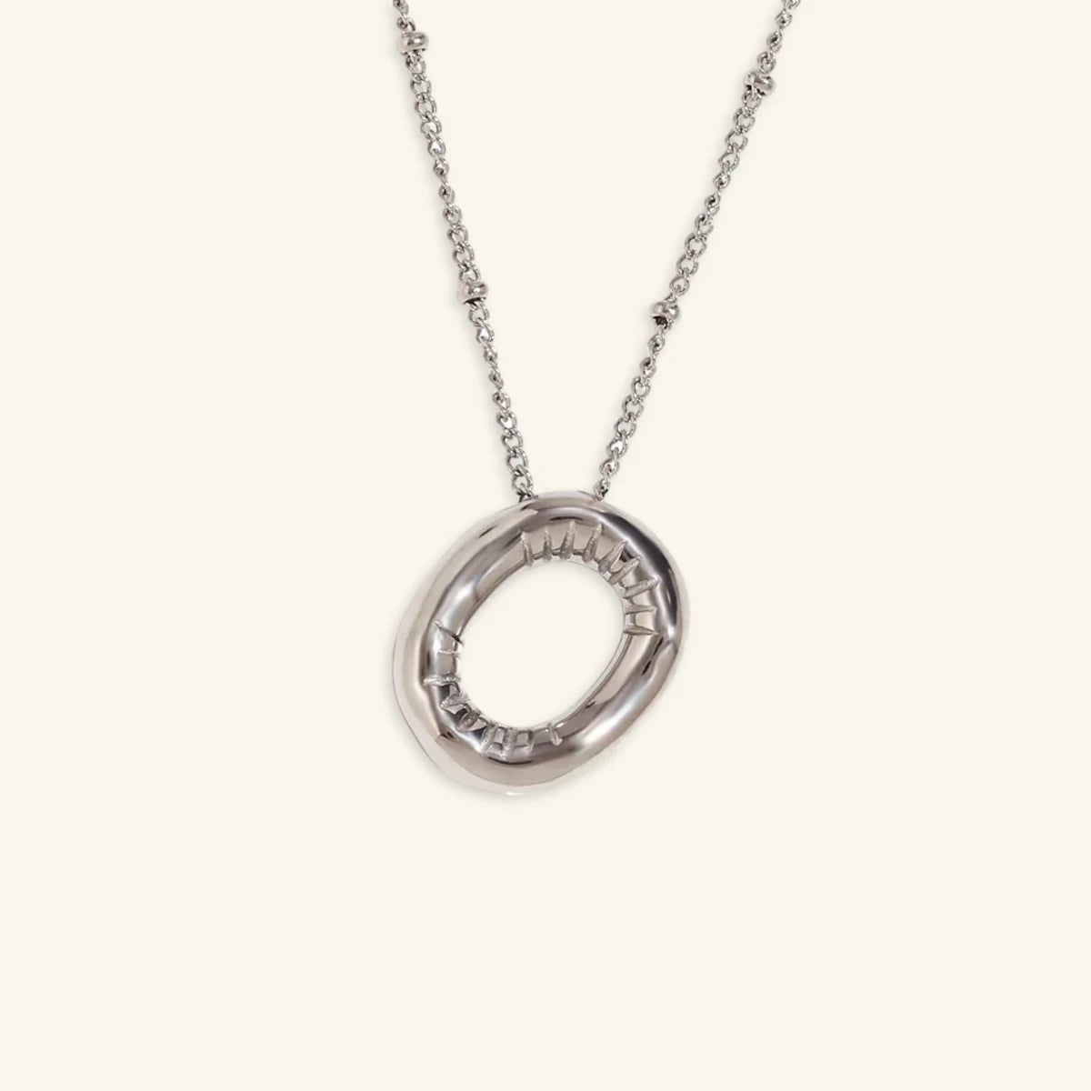 Balloon Gold Initial Necklace - Luzy Jewels