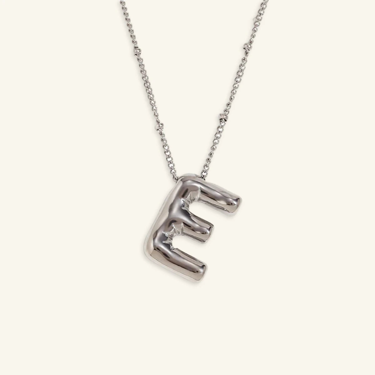 Balloon Gold Initial Necklace - Luzy Jewels