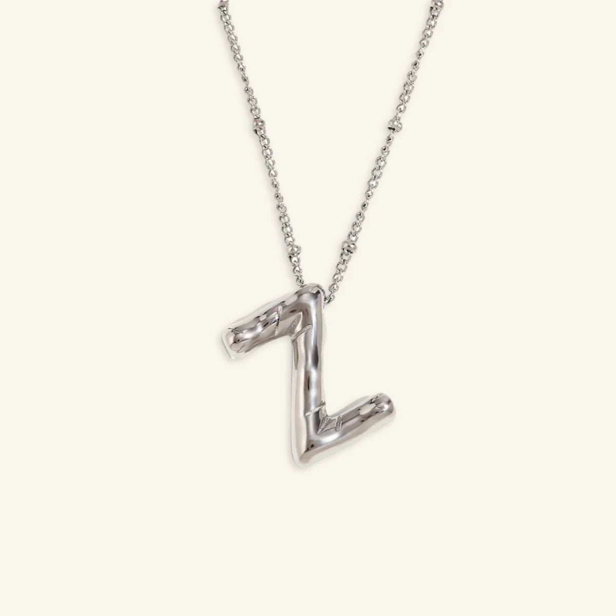 Balloon Gold Initial Necklace - Luzy Jewels