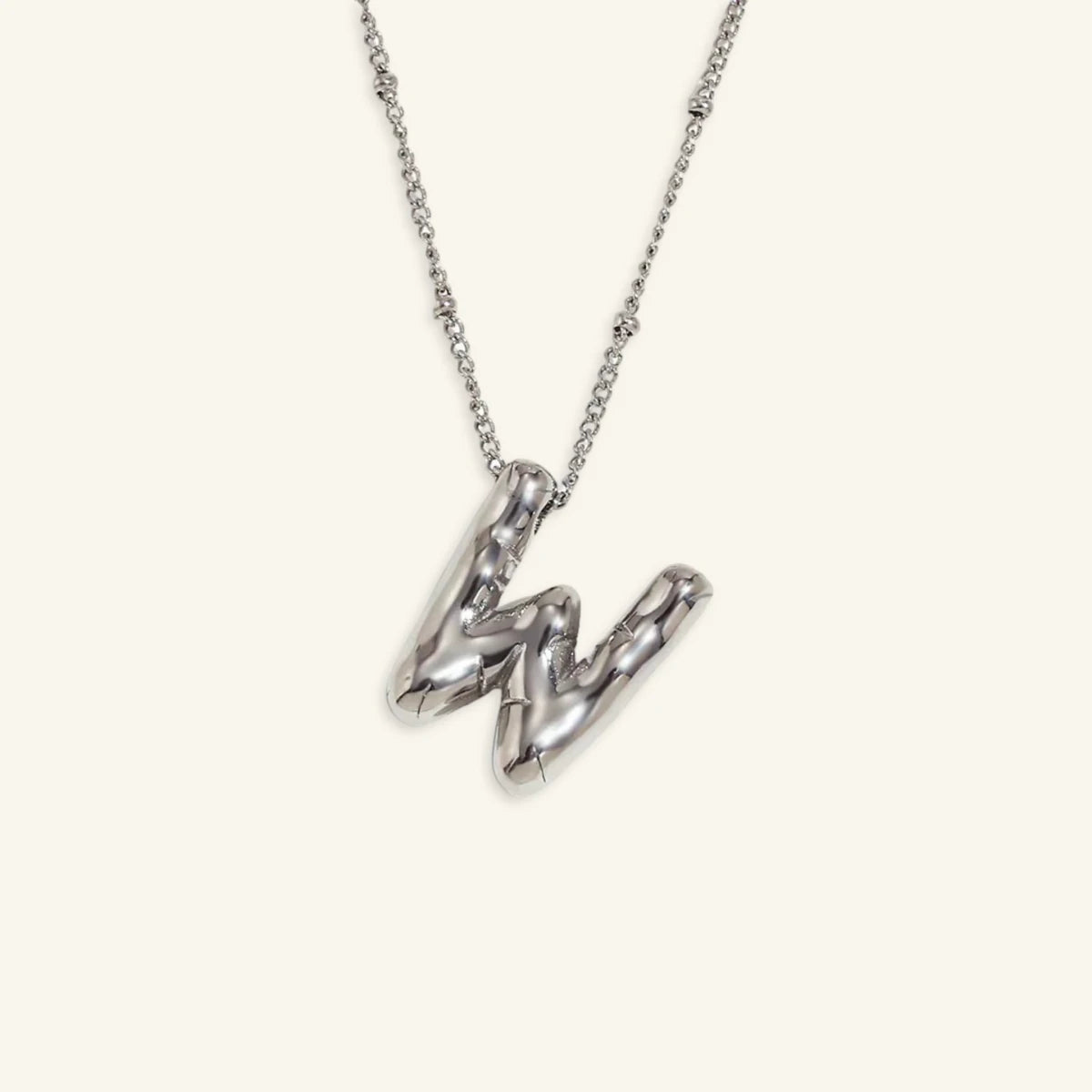 Balloon Gold Initial Necklace - Luzy Jewels