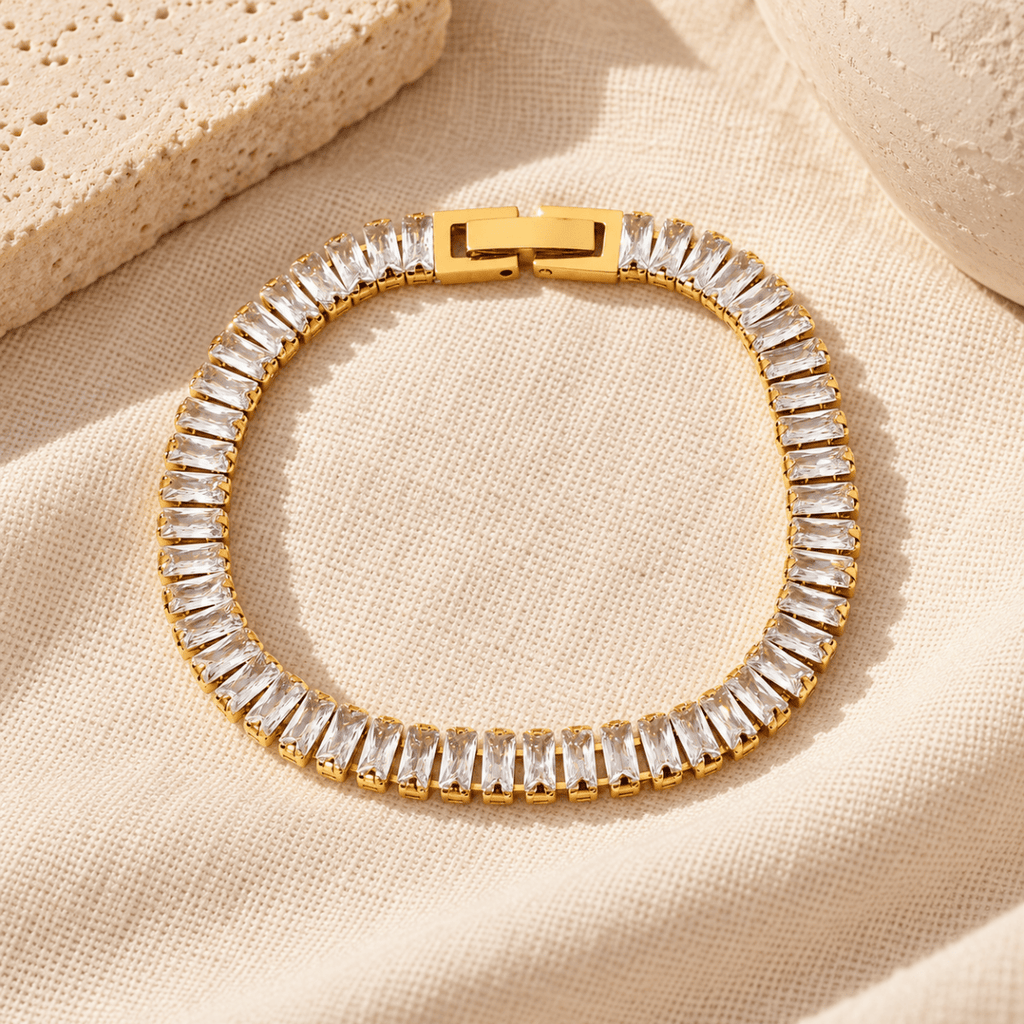 Brenelle Baguette Tennis Bracelet - Luzy Jewels