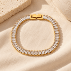 Brenelle Baguette Tennis Bracelet - Luzy Jewels