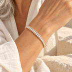 Brenelle Baguette Tennis Bracelet - Luzy Jewels
