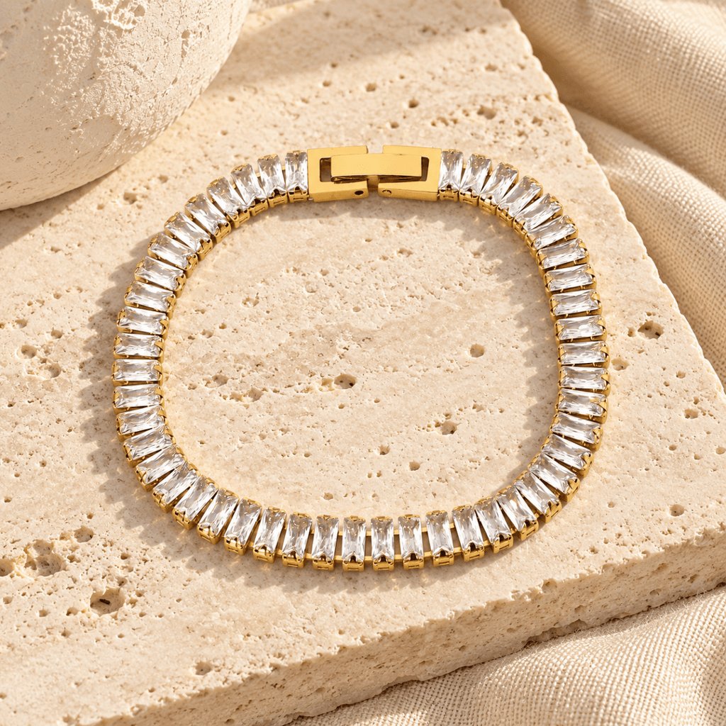 Brenelle Baguette Tennis Bracelet - Luzy Jewels