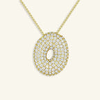 Bubble Letter Initial Necklace - Luzy Jewels