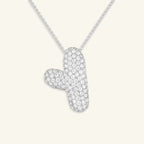 Bubble Letter Initial Necklace - Luzy Jewels