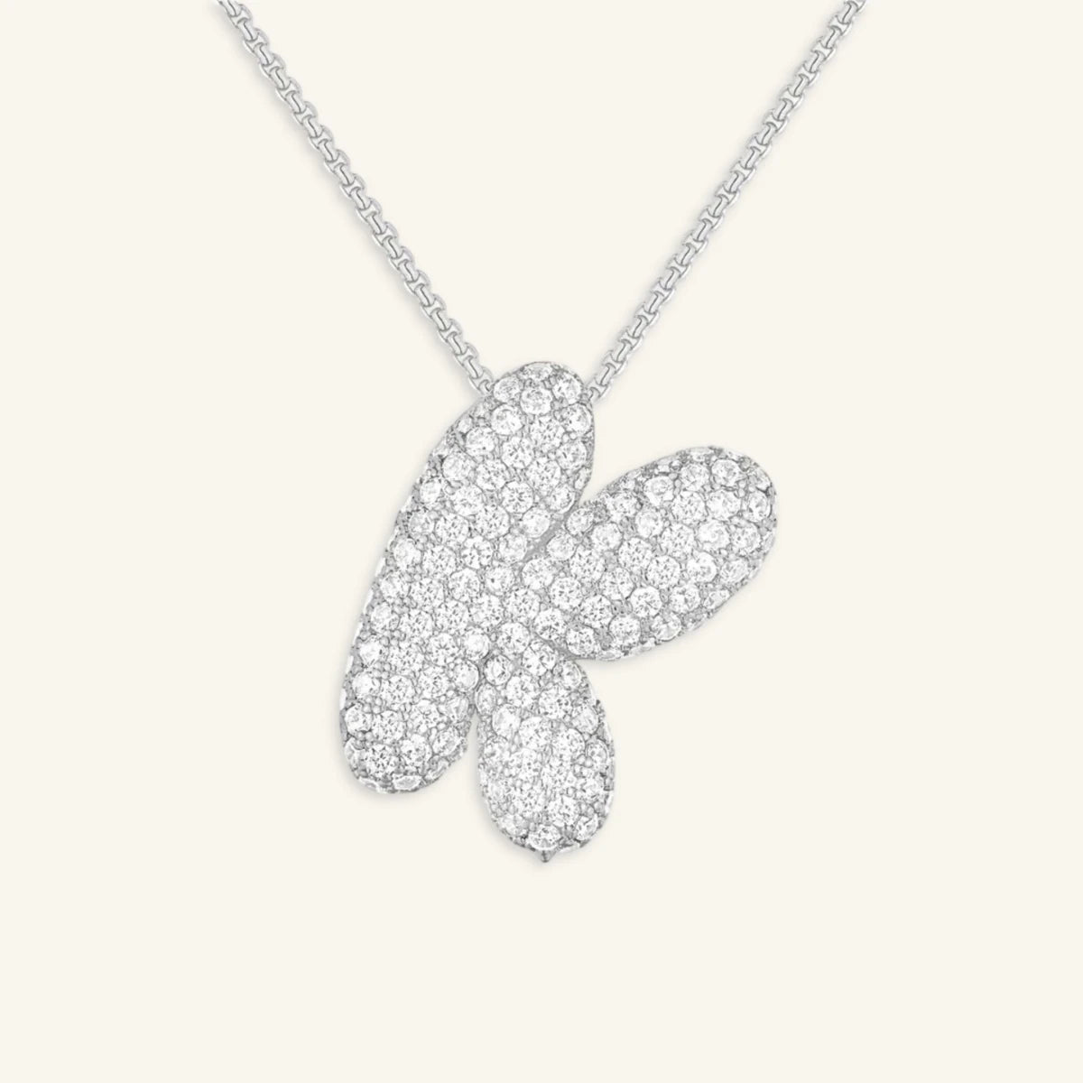 Bubble Letter Initial Necklace - Luzy Jewels