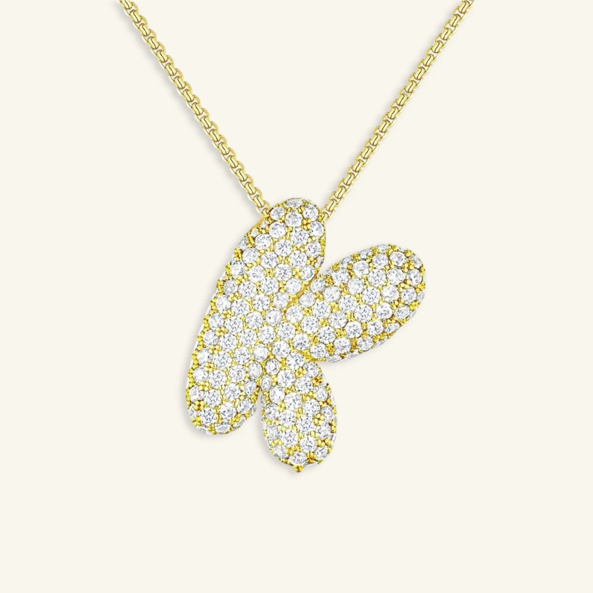 Bubble Letter Initial Necklace - Luzy Jewels